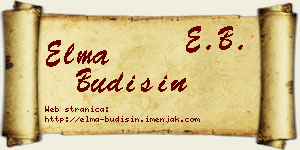 Elma Budišin vizit kartica
